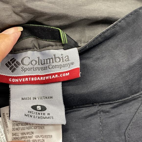 Columbia Convert Boardwear Base TRX Black Ski/ Snowboard Pants size S waterproof - Picture 8 of 12